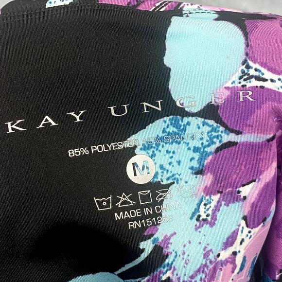 KAY UNGER Women's Blossom Bundle Black Printed High-Rise Pull-On Capri Leggings - Picture 8 of 11